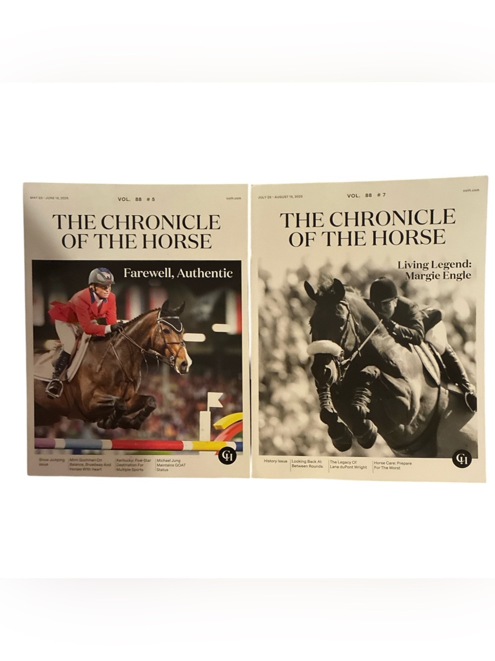 The Chronicle Of The Horse Magazine Lot Of 2 May -June, July - August 2025